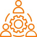Team members icon for technical staff augmentation